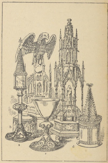 Fig. 56. Gotyckie naczynia kościelne.