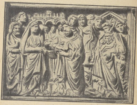 Fig. 1. Niccolo Pisano z w. Niccolo dell’Arca. Oczyszczenie N. M. Panny. (Baptisterium w Pizie).