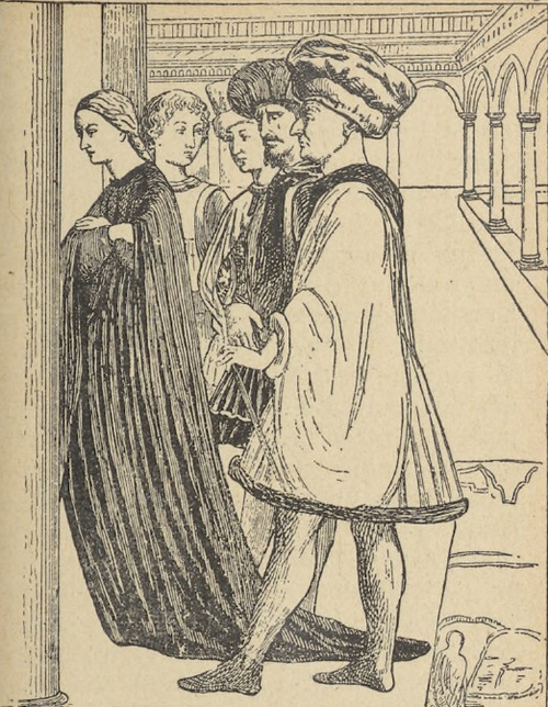 Fig. 8. Masolino da Panicale. Salome przed Herodem (fragment) (Baptisterium w Castiglione d ’Olona)