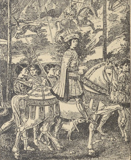Fig. 16 Benozzo Gozzoli. Fragment z «Pochodu Trzech Króli» (Palazzo Riccardi we Florencji).