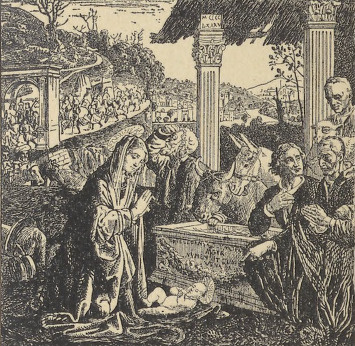 Fig. 19. Domenico Ghirlandajo. Pokłon Pasterzy (Akademja Szt. Piękn. we Florencji).