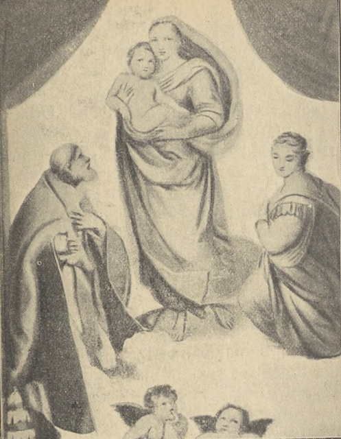 Fig. 31. Rafael. Madonna Sykstyńska (Drezno).
