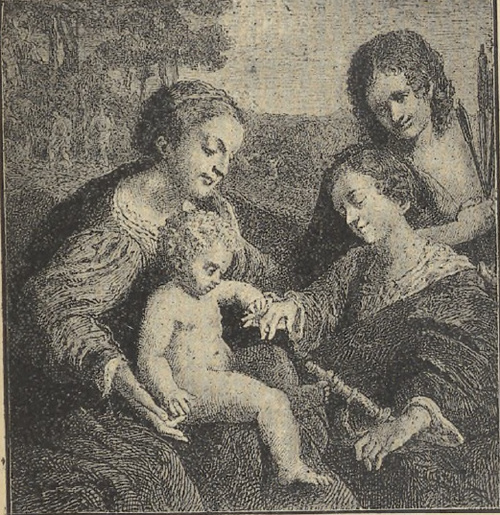 Fig. 36. Corregio. Zaślubiny mistyczne Świętej Katarzyny (Luwr paryski).