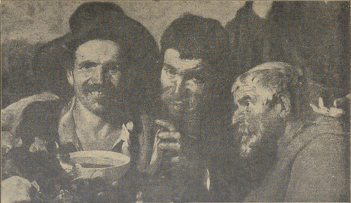 Fig. 10. Velazquez. Pijacy. (Fragment).,1 (Muzeum Prado. Madryt).