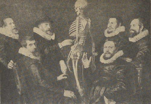 Fig. 22. Thomas de Keyzer. Lekcja anatomji. (Muzeum Rijks w Amsterdamie).