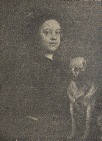 Fig. 35. Hogart. Portret własny. (Galerja Narodowa w Londynie).