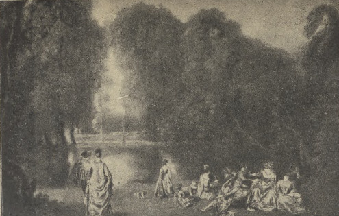 Fig. 45. Watteau. W parku. (Luwr).