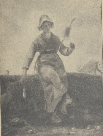 Fig. 65. Millet. Prządka. (Kolekcja Chaucharda w Luwrze).