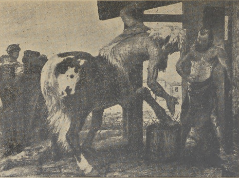 Fig. 81. Böcklin. Centaur w kuźni.