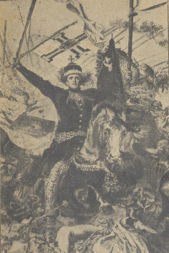 Fig. 86. Matejko. Fragment z „Grunwaldu” , (Tow. Z. Szt. P. w Warszawie).