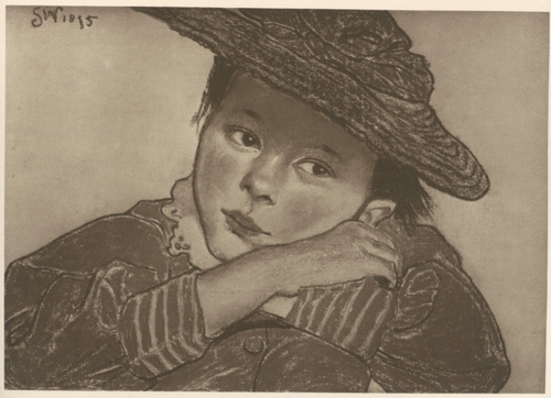 Studjum. Pastel. (r. 1895). Własność Muzeum Narodowego w Krakowie.