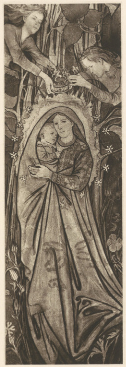 Madonna z Dzieckiem. Dolna część kartonu. Pastel. (r. 1896). Własność Marji Jasieńskiej we Lwowie.