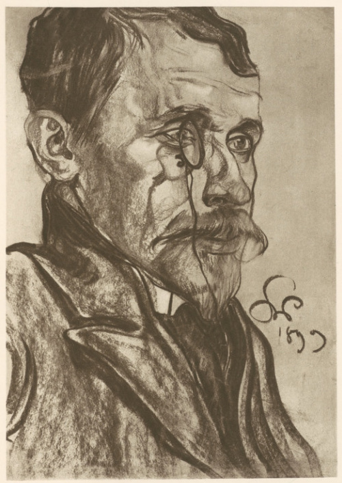 Portret K. Lewandowskiego Rys. węglem. Własność Jakóba Glassa w Warszawie.