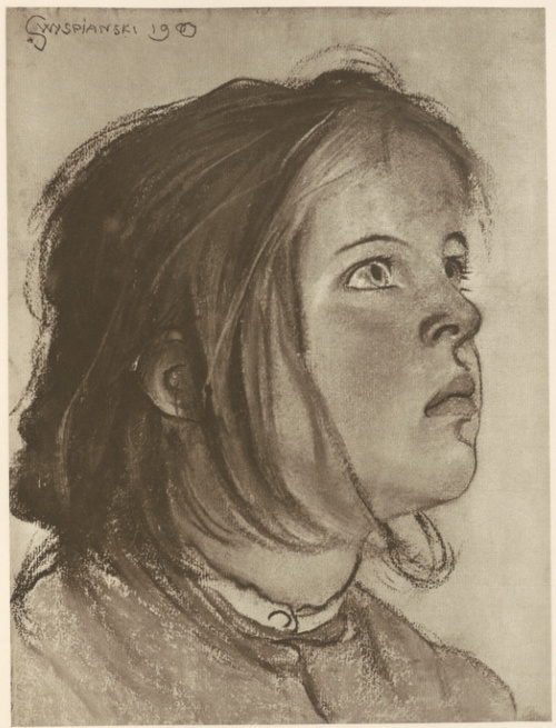 Główka Helenki Pastel, (r. 1900). Własność Muzeum miejskiego we Lwowie.