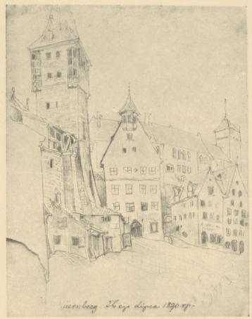 Ze Szkicownika (Rys. Ołów.) 1890 (Ze Zbiorów Muzeum Miejskiego We Lwowie)