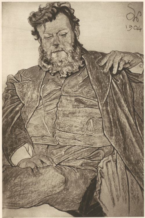 Portret Jana Stanisławskiego. Pastel, (r. 1904). Własność Edwarda Reichera w Warszawie.