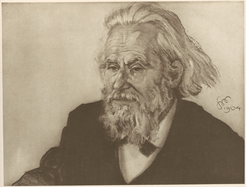 Portret Władysława Mickiewicza. Pastel. (r. 1904). Własność Akademji Umiejętności w Krakowie.