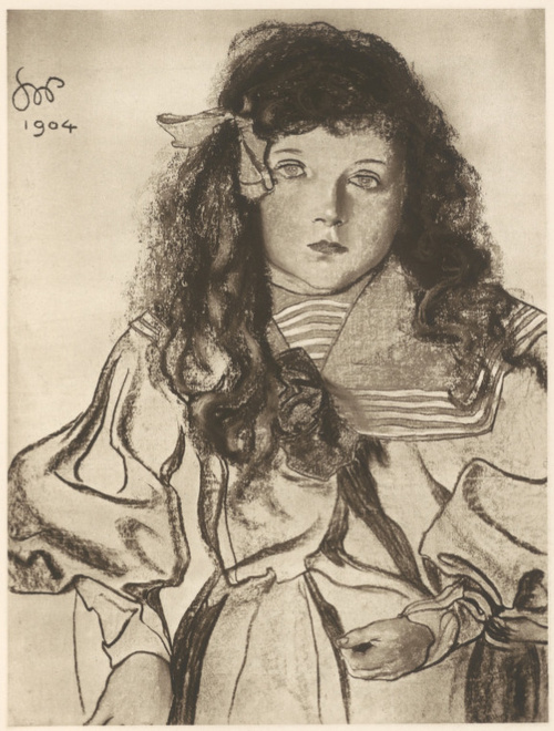 Portret Dziewczynki. Pastel, (r. 1904). Własność dr. S. Tillesa w Krakowie.