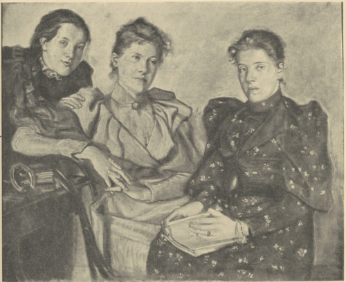 Portret Trzech Panien (Pastel) 1894. (Ze Zbiorów Włodzimierza Żuławskiego W Krakowie)