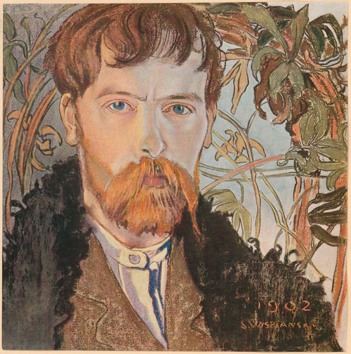 Portret własny. Pastel, (r. 1902). Własność Edwarda Reichera w Warszawie.