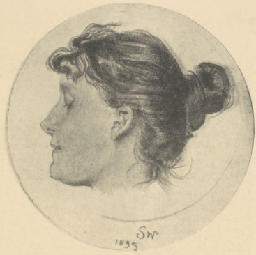 Głowa Młodej Kobiety (Pastel) 1895. (Ze Zbiorów E. Hr. Raczyńskiego w Rogalinie)