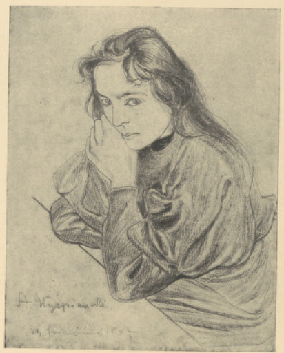 Studjum (Rys. Ołów.) 1897. (Ze Zbiorów Wł. Żuławskiego w Krakowie)