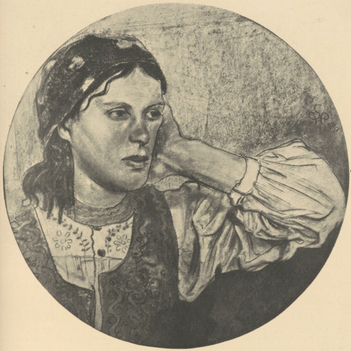 Studjum (Pastel) 1895. (Ze Zbiorów Władysława Kościelskiego w Miłosławiu)