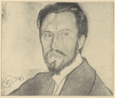 Portret J. Żuławskiego (Rys. Węgl.) 1900. (Ze Zbiorów Włodz, Żuławskiego w Krakowie)