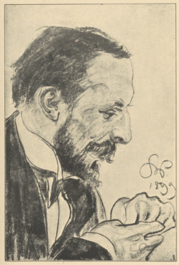 Portret K. Rakowskiego (Rys. Węgl.) 1899. (Własność J. Glassa w Warszawie)