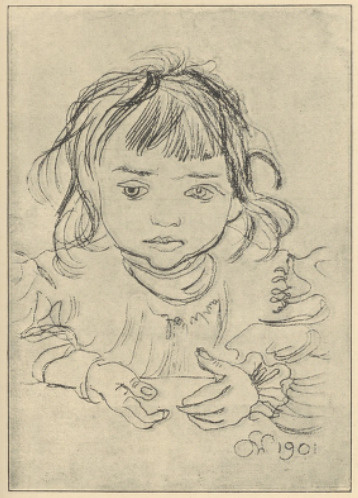 Dziewczynka (fluoroforta). 1901.