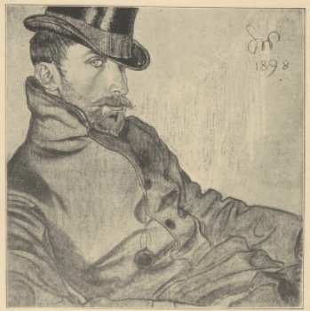 Portret K. Lewandowskiego (pastel) 1898. (Muzeum Narodowe w Krakowie)