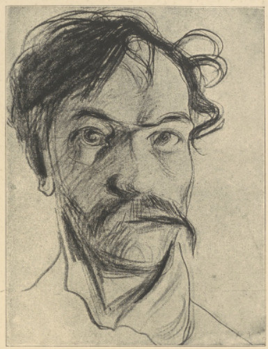 Portret Własny (ostatni, rys. oł.) 1907. (Ze Zbiorów F. Jasieńskiego, Kraków)