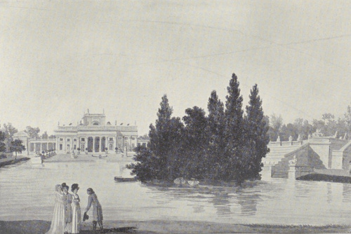 “Pałacyk i teatr na wyspie”.