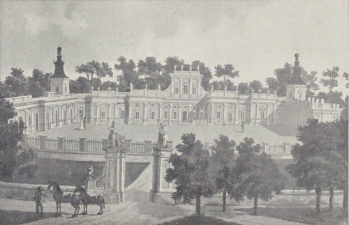“Pałac Willanowski od strony parku”.