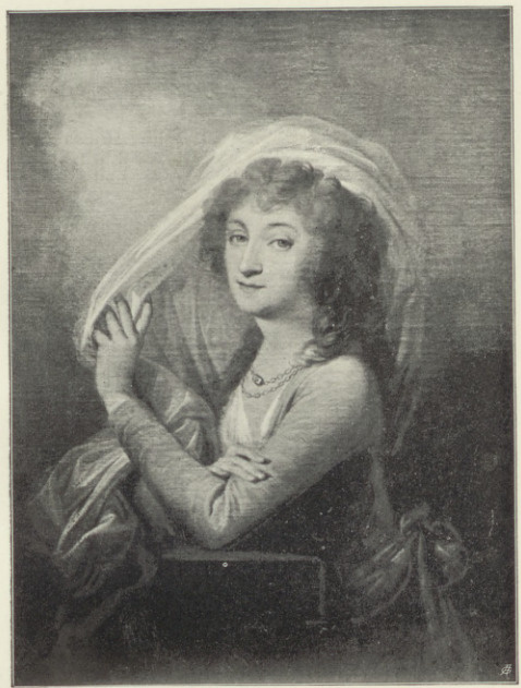 LUDWIKA Z SOSNOWSKICH KS. JÓZEFOWA LUBOMIRSKA KASZTELANOWA KIJOWSKA (w r. 1792) Portret Olejny Józefa Grassiego. Własność Stanisława hr. Stadnickiego w Krysowicach.