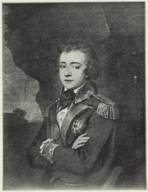 JANUSZ STANISŁAW ILIŃSKI JENERAŁ INSPEKTOR KAWALERYI KORONNEJ (1766—1792). Portret Olejny Józefa Grassiego. Własność Henryka hr. Steckiego w Romanowie.