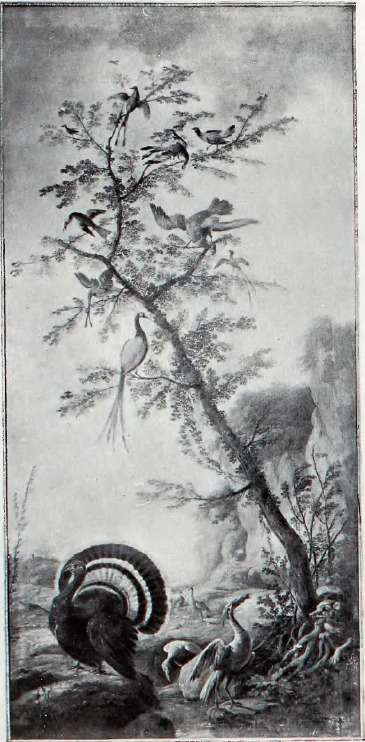 VI. J. Pillement, Panneau dekoracyjne z ptakami. Paryż, Muzeum w Petit Palais.