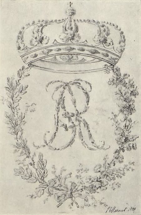2. J. Pillement, Monogram króla Stanisława Augusta, Warszawa, Bibljoteka Uniwersytecka.