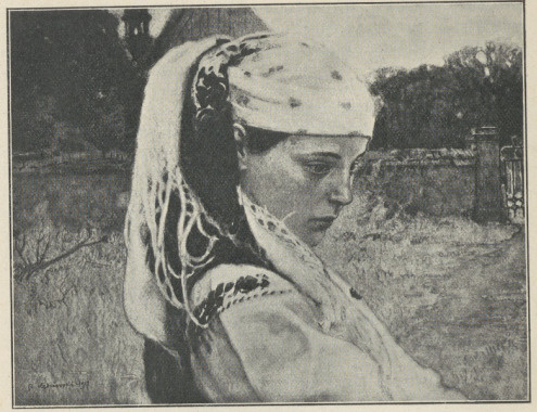 APOLONJUSZ KĘDZIERSKI, GŁOWA WIEJSKIEJ DZIEWCZYNY