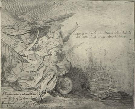 B. Strobel, Alegorya. 1638. (Biblioteka miejska w Wrocławiu).