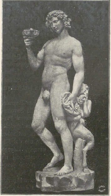 Bakchus. Rzeźba marmurowa w Bargello we Florencyi. (Fot. Anderson.)