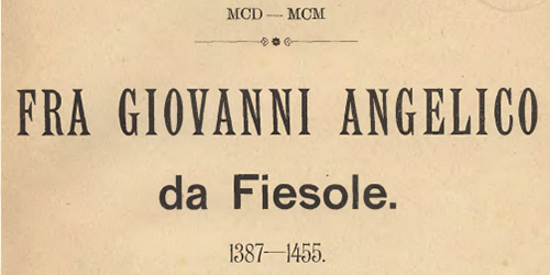 Antoni Brykczyński, Fra Giovanni Angelico da Fiesole