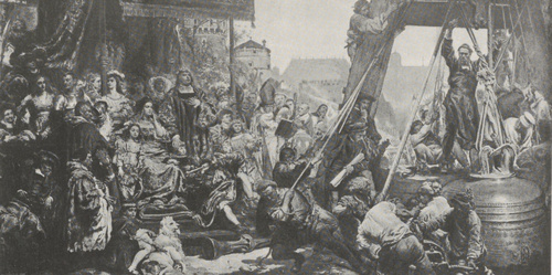 Jan Matejko, Zawieszenie dzwonu.