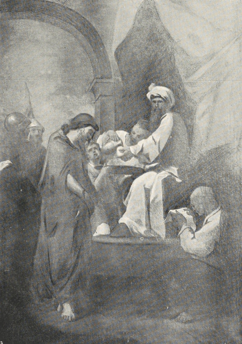 Tadeusz Kuntze (Konicz): Chrystus przed Piłatem.