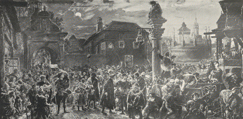 Jan Matejko. Wyjście żaków krakowskich.