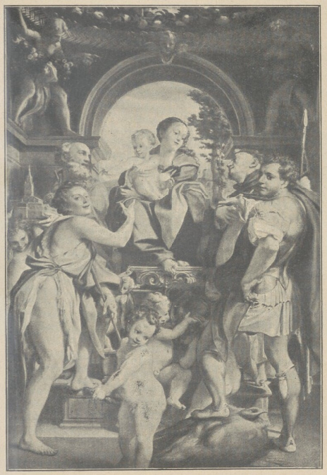Correggio. Madonna Św. Jerzego. (Galerja Drezdeńska)