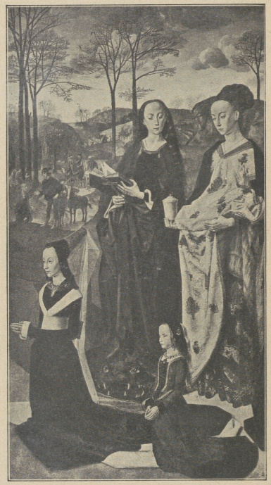 Hugo van der Goes. Prawe skrzydło tryptyku Portinari. Florencja. Uffizi