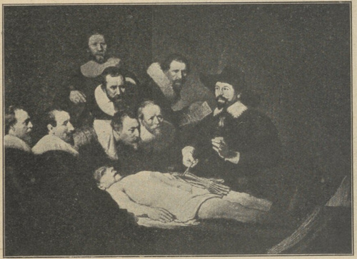 Rembrandt. Lekcja anatomii. Haaga