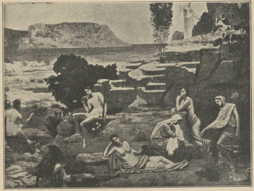 Puris de Chavannes. Lato. Lyon. Pałac sztuki