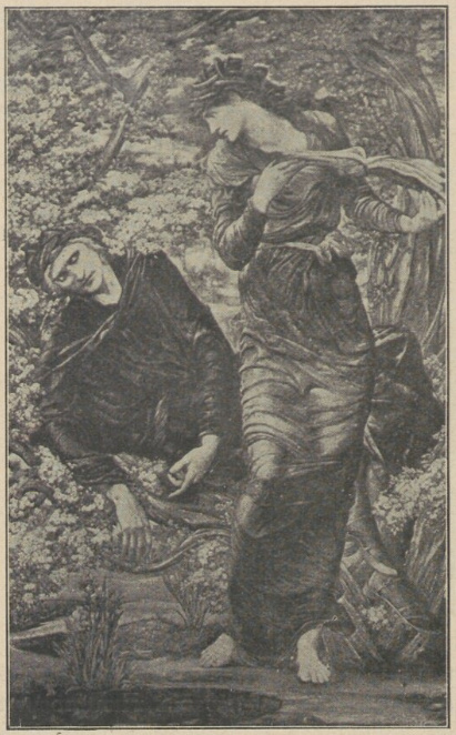 Burne Jones. Merlin i Wiwiana
